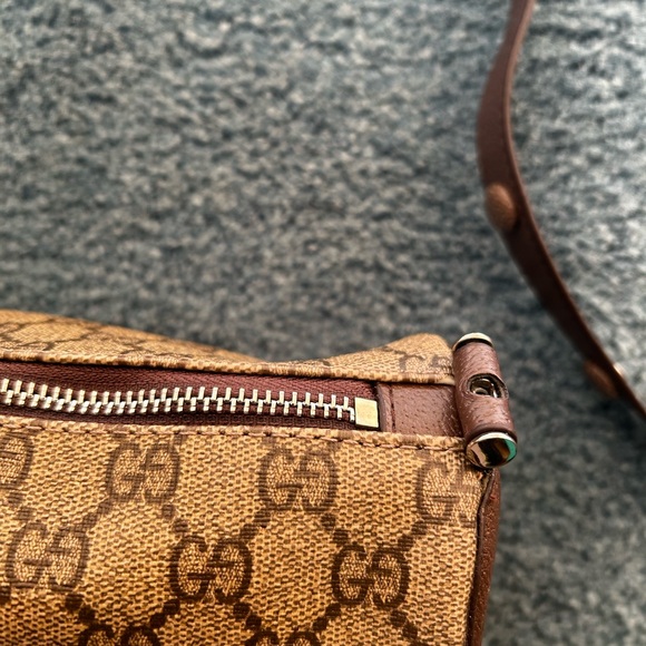 Brown Monogram Shoulder Bag - Picture 5 of 9